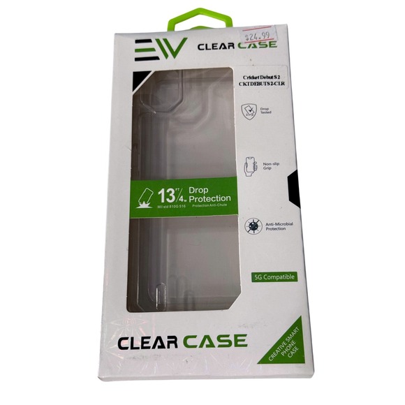 Electronic World LLC Other - Electronic World Clear Case for Cricket Debut S2 13ft Drop Protection CKTDEBUTS